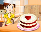 لعبة طبخ الكيكة الحمراء